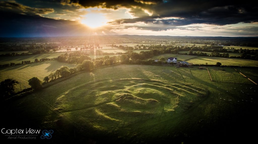 Aerial view of the Hill of Tara